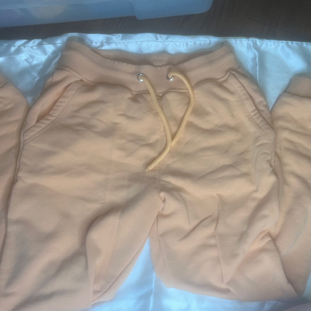 Boohoo Peach Track Pants